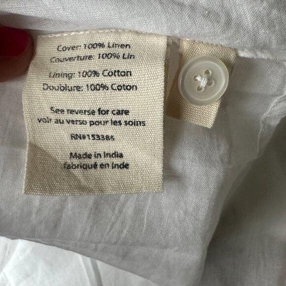 NWT - Voloshin X The Mom Edit Linen White Gigi Wrap Ruffle Skirt - Size M - Picture 10 of 13